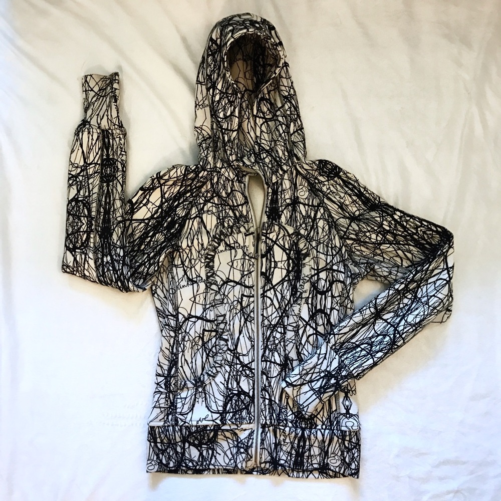 Lululemon Scuba Jacket Black & White Size 4